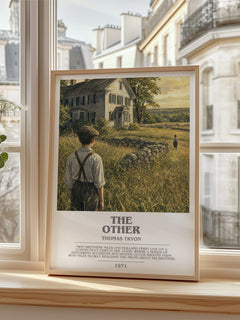 The Other Bookish Wall Art by Thomas Tryon – framed print by a bright window