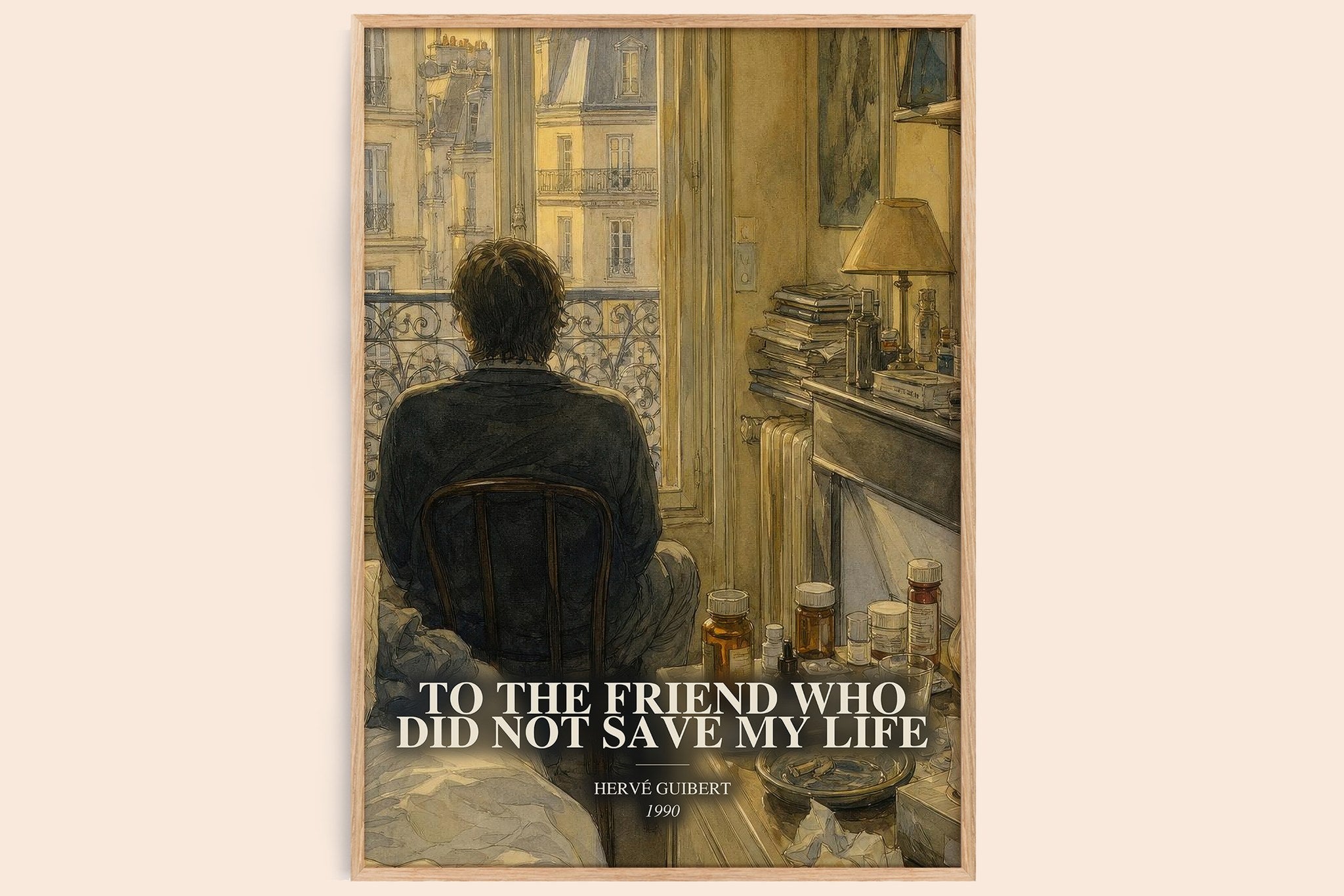 To The Friend Who Did Not Save My Life Book Watercolour Illustration