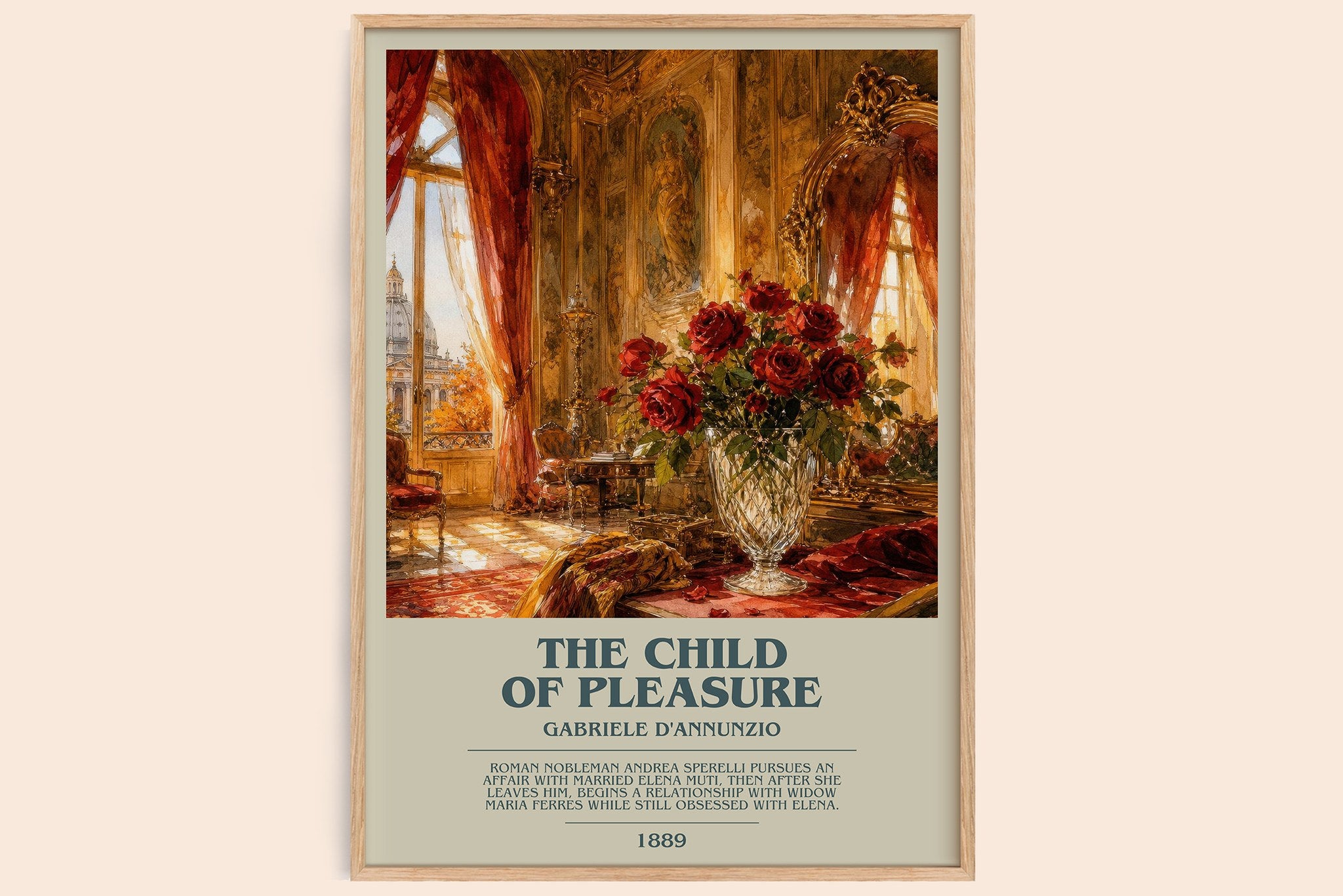The Child Of Pleasure Bookish Wall Art by Gabriele D'Annunzio