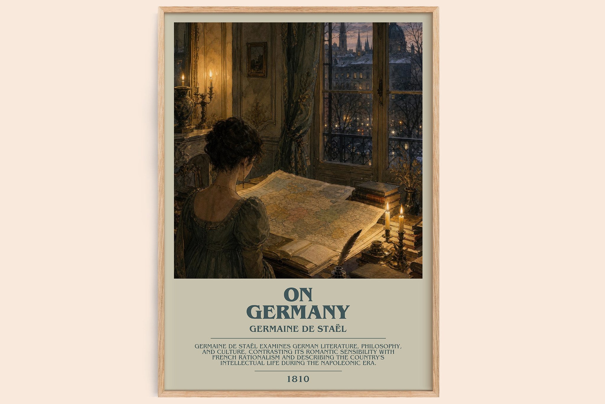 On Germany Bookish Wall Art by Germaine de Staël