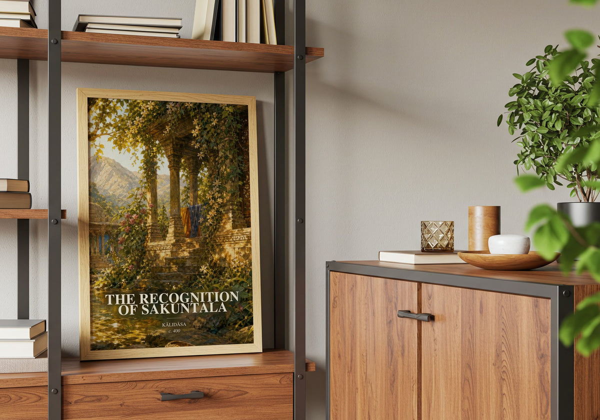 The Recognition of Sakuntala book watercolour illustration paper finish options – matte satin gloss