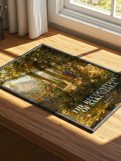 The Recognition of Sakuntala watercolour book poster framed on wall – poetry wall art