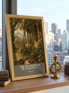 The Recognition of Sakuntala book cover poster colour and style options – Kālidāsa book art