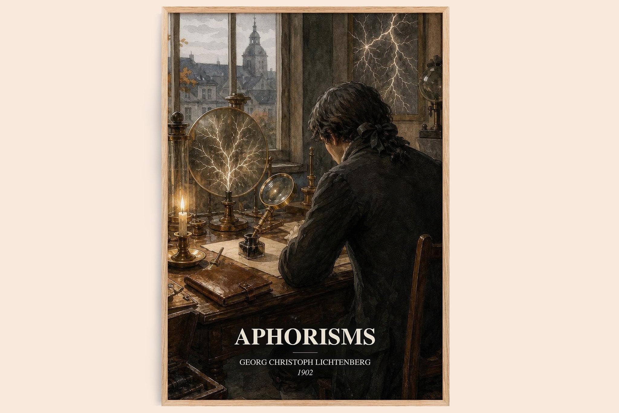 Aphorisms Book Watercolour Illustration by Georg Christoph Lichtenberg