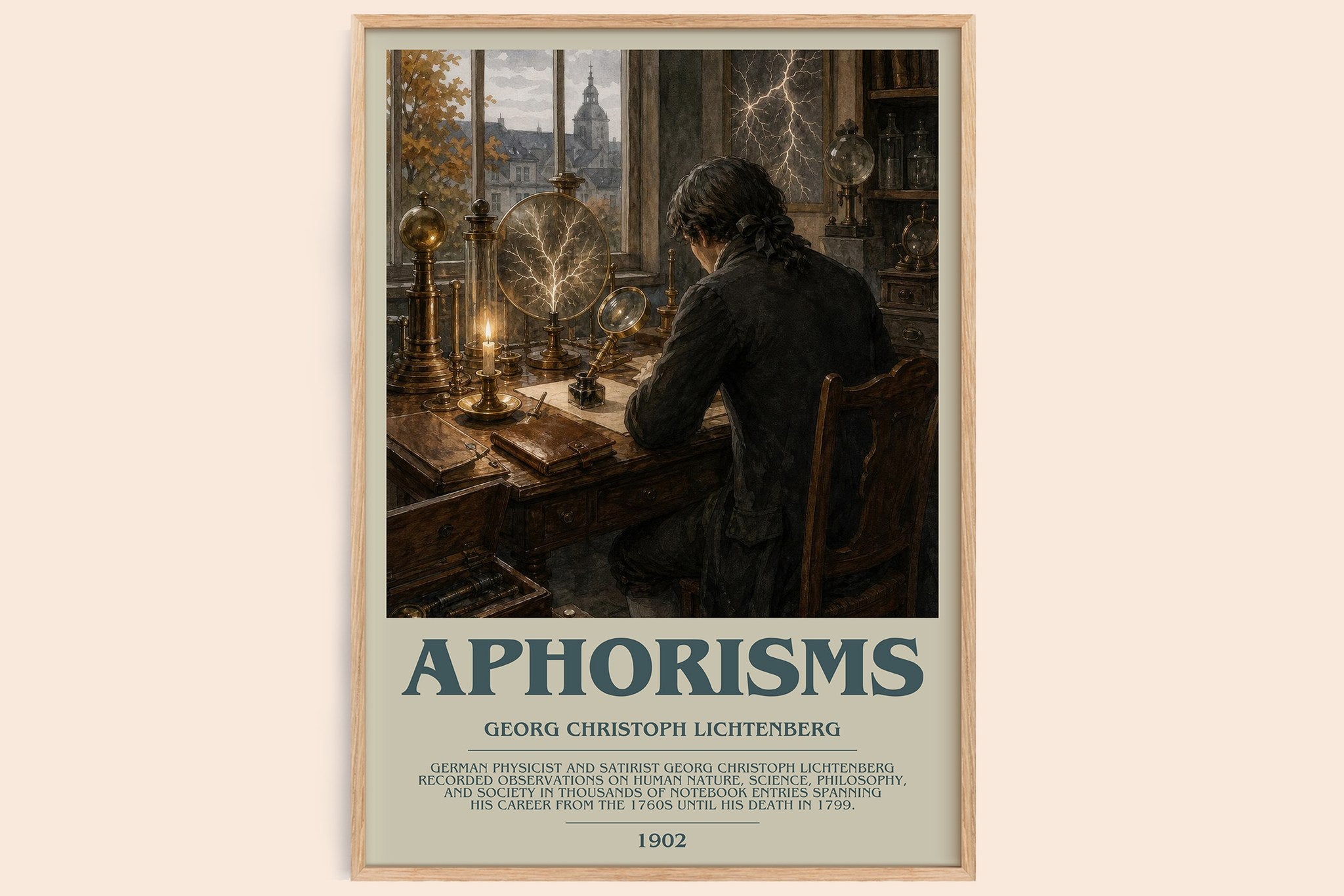 Aphorisms Bookish Wall Art by Georg Christoph Lichtenberg
