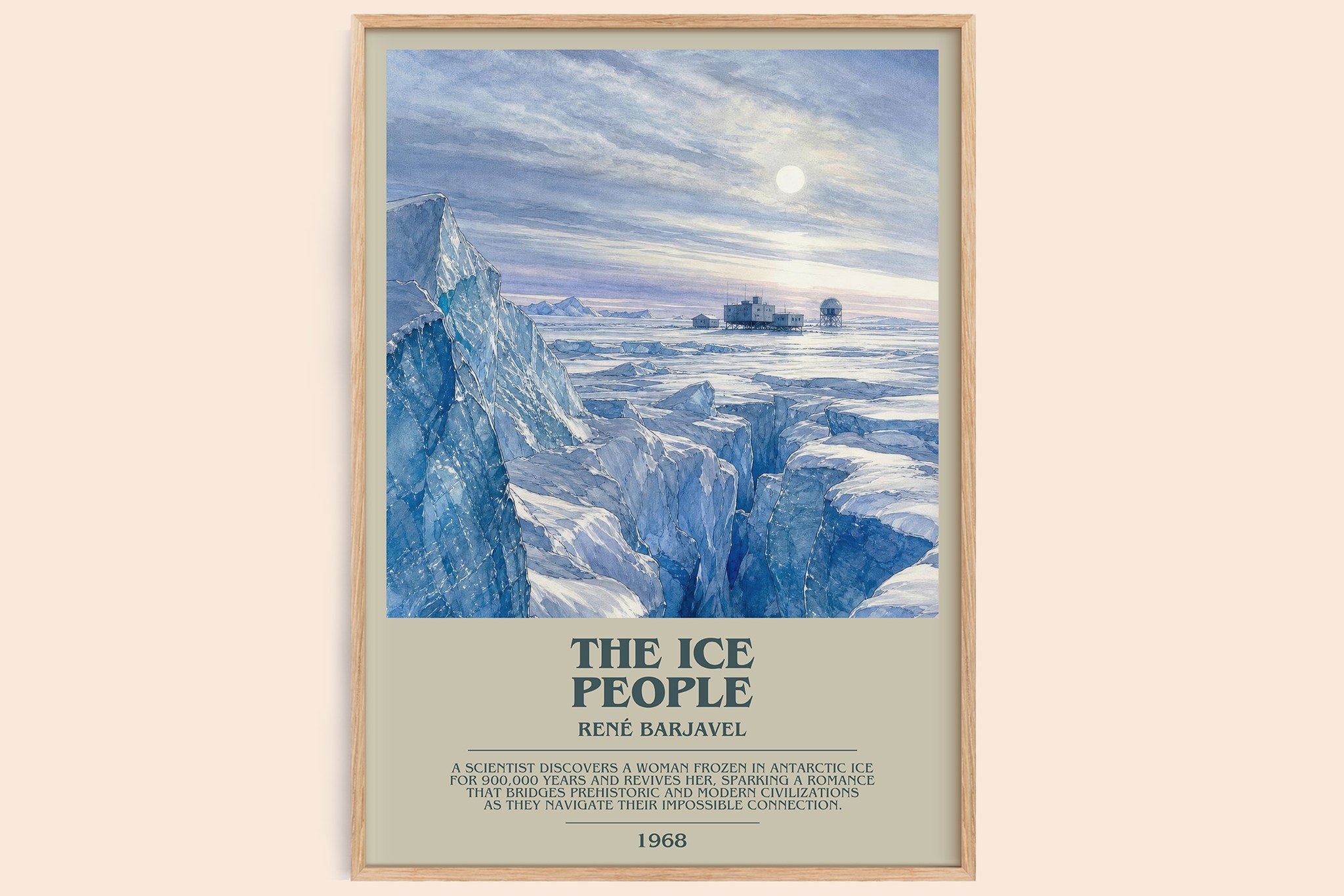 The Ice People Bookish Wall Art by René Barjavel