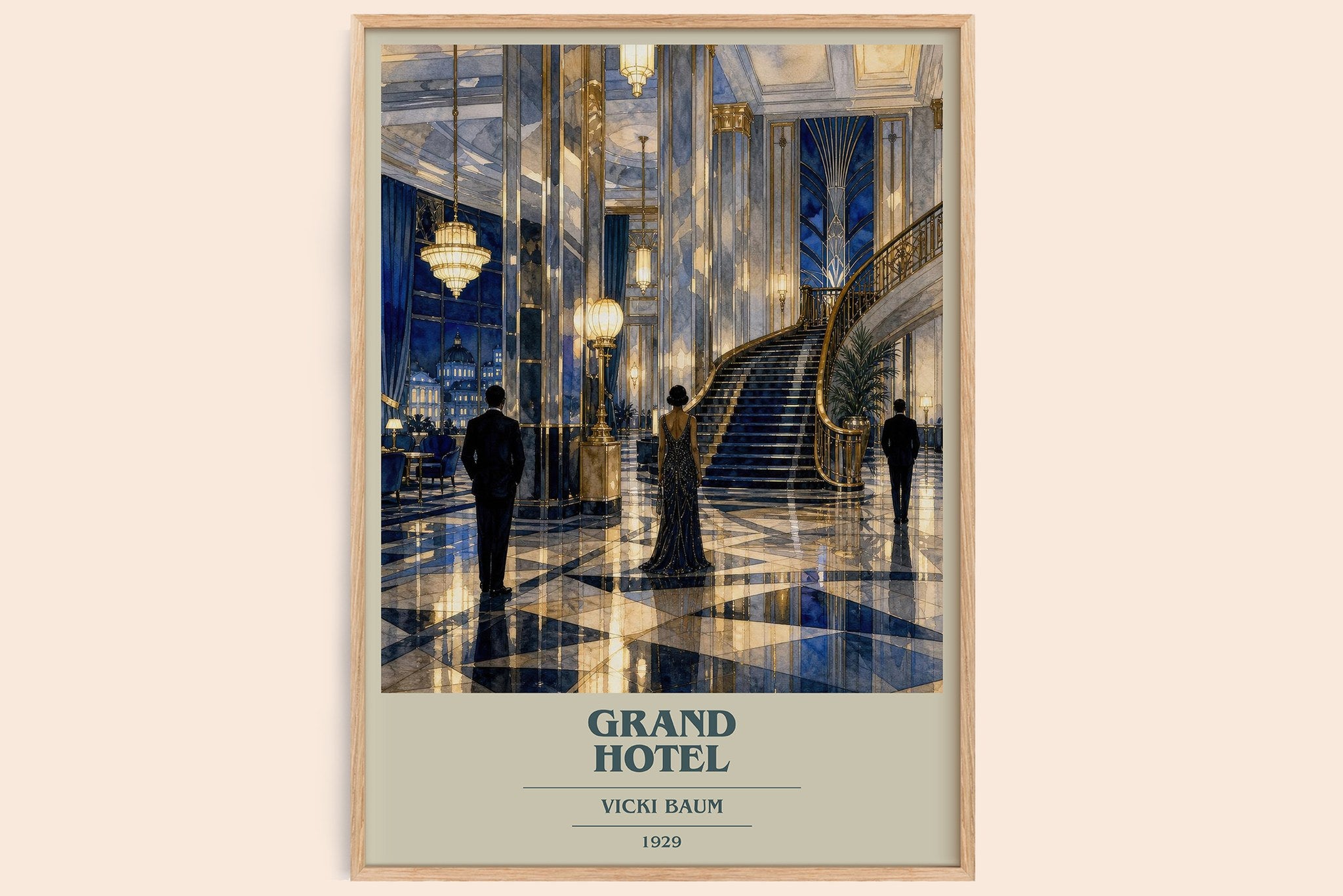 Grand Hotel Book Cover Poster by Vicki Baum