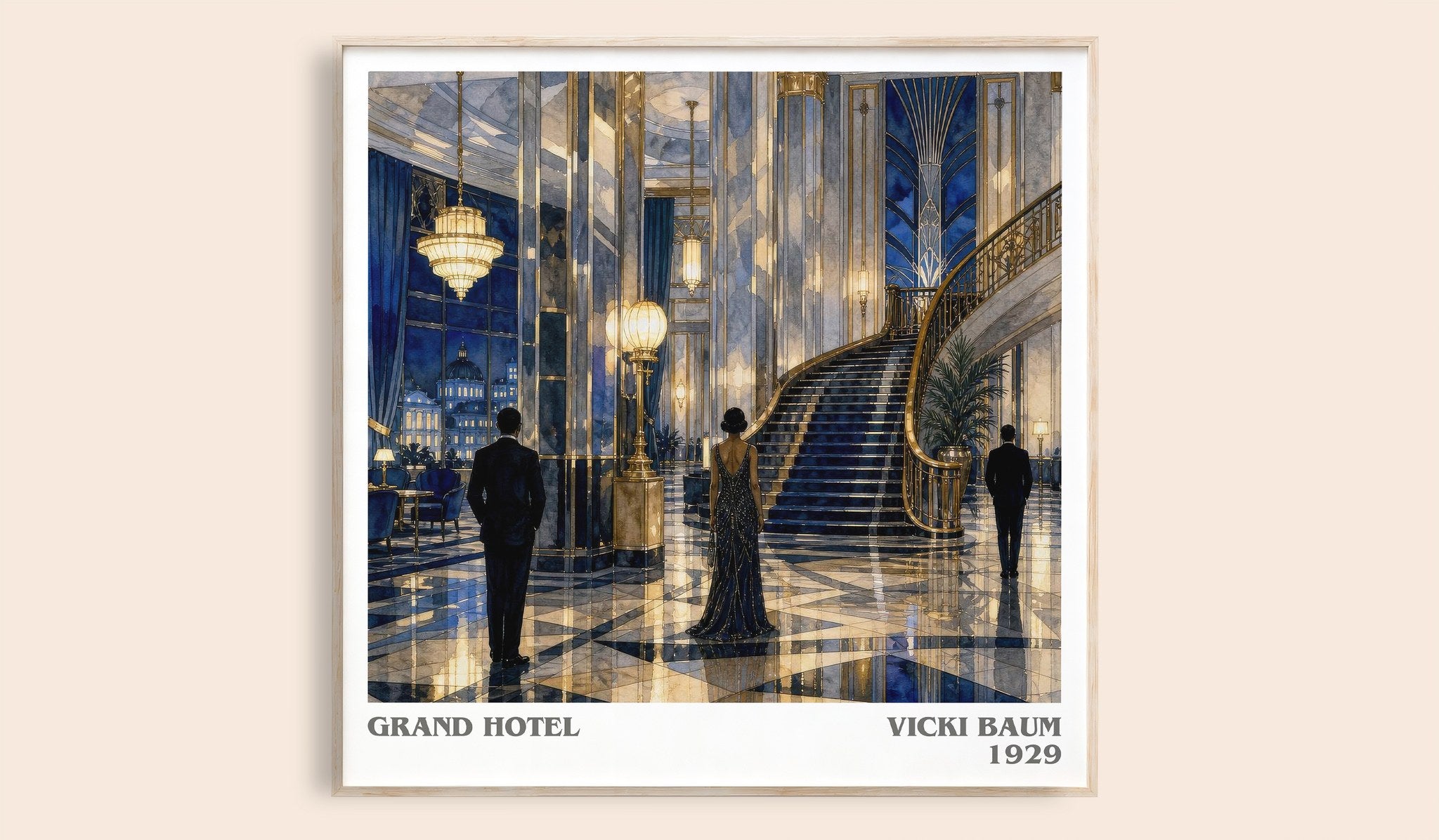 Grand Hotel Literary Art Print by Vicki Baum