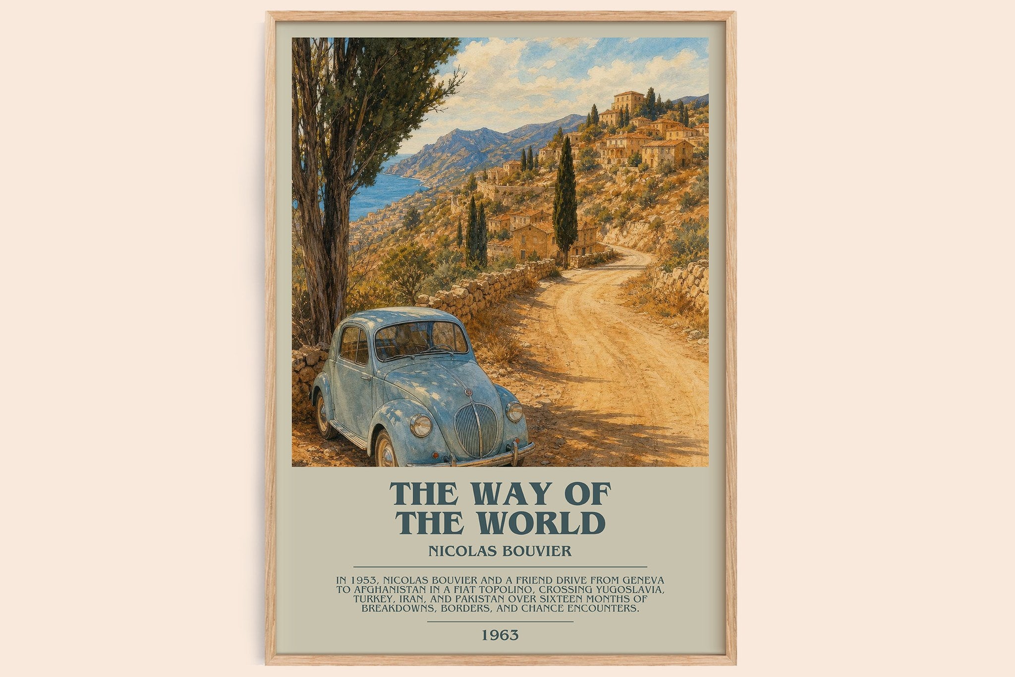 The Way Of The World Bookish Wall Art by Nicolas Bouvier