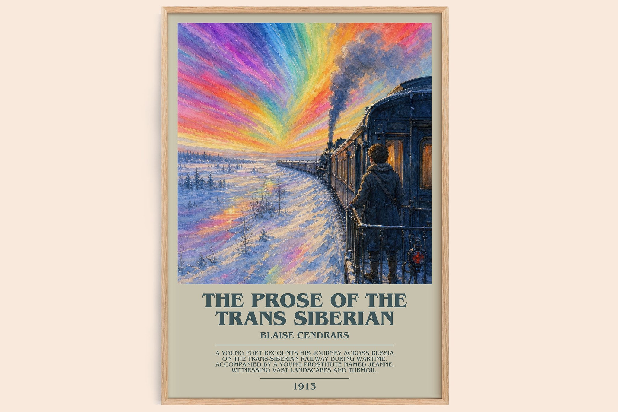 The Prose Of The Trans Siberian Bookish Wall Art by Blaise Cendrars