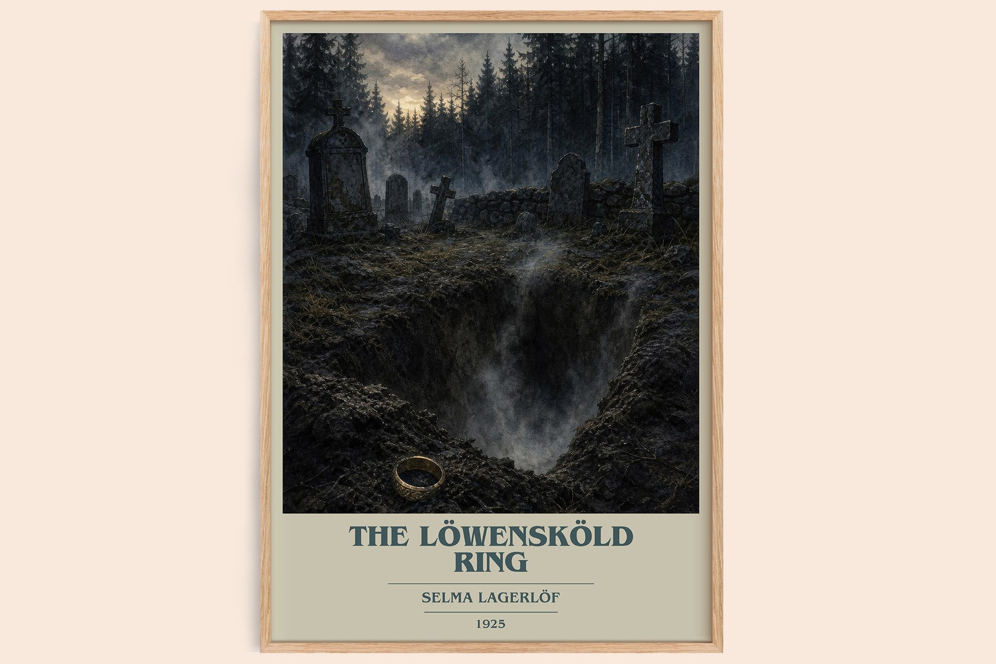 The Löwensköld Ring Book Cover Poster by Selma Lagerlöf