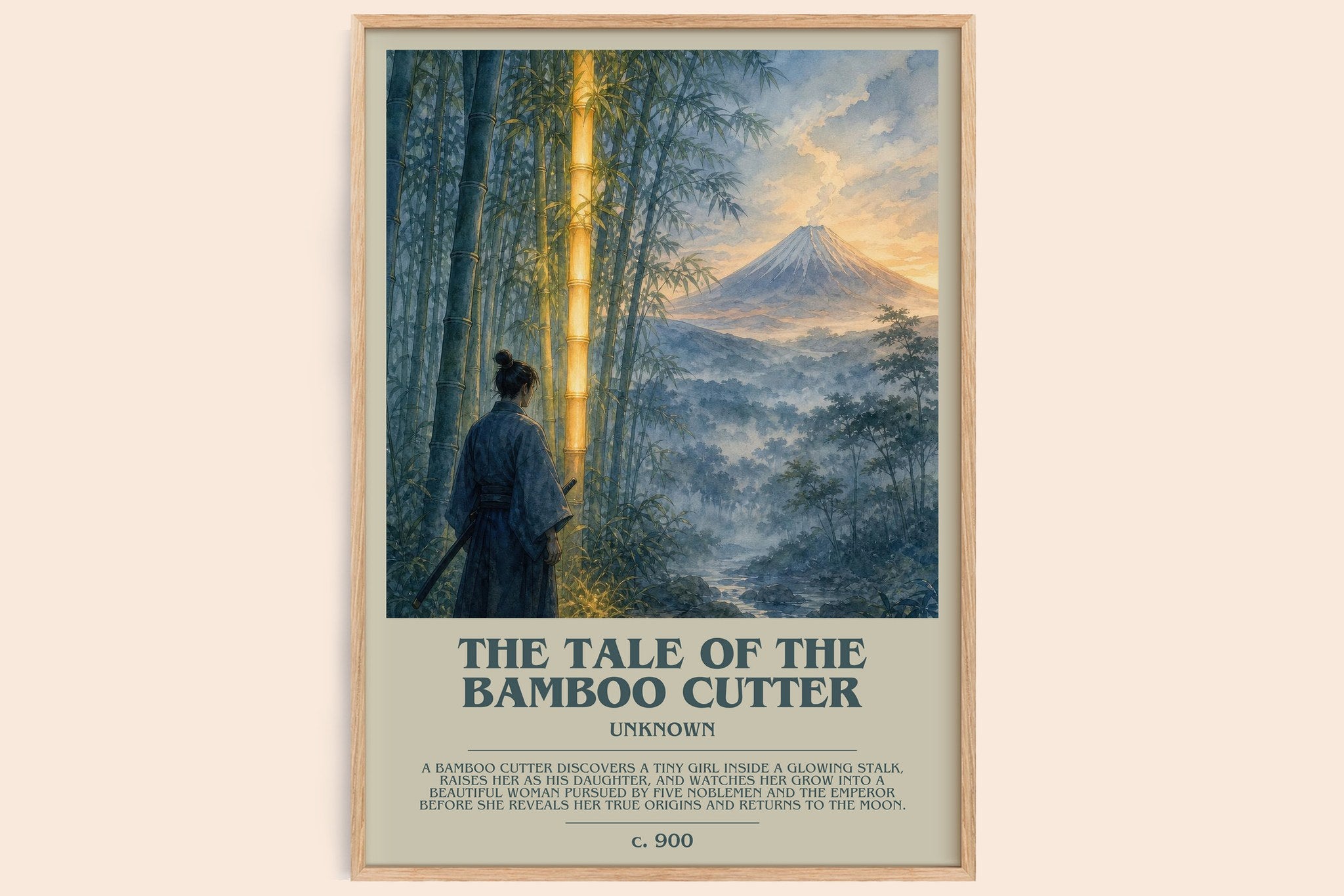 The Tale of the Bamboo Cutter Bookish Wall Art by Unknown