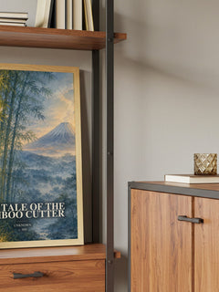 The Tale of the Bamboo Cutter book watercolour illustration paper finish options – matte satin gloss