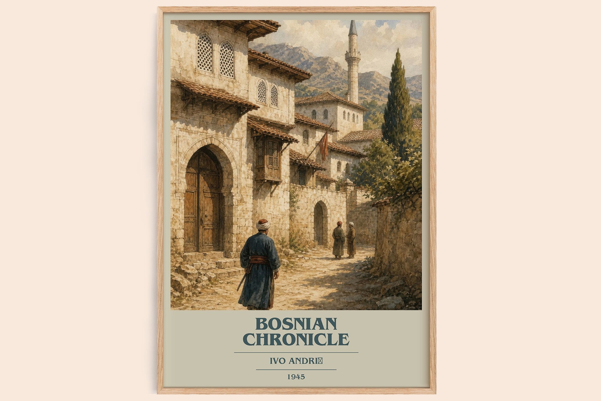 Bosnian Chronicle Book Cover Poster by Ivo Andrić