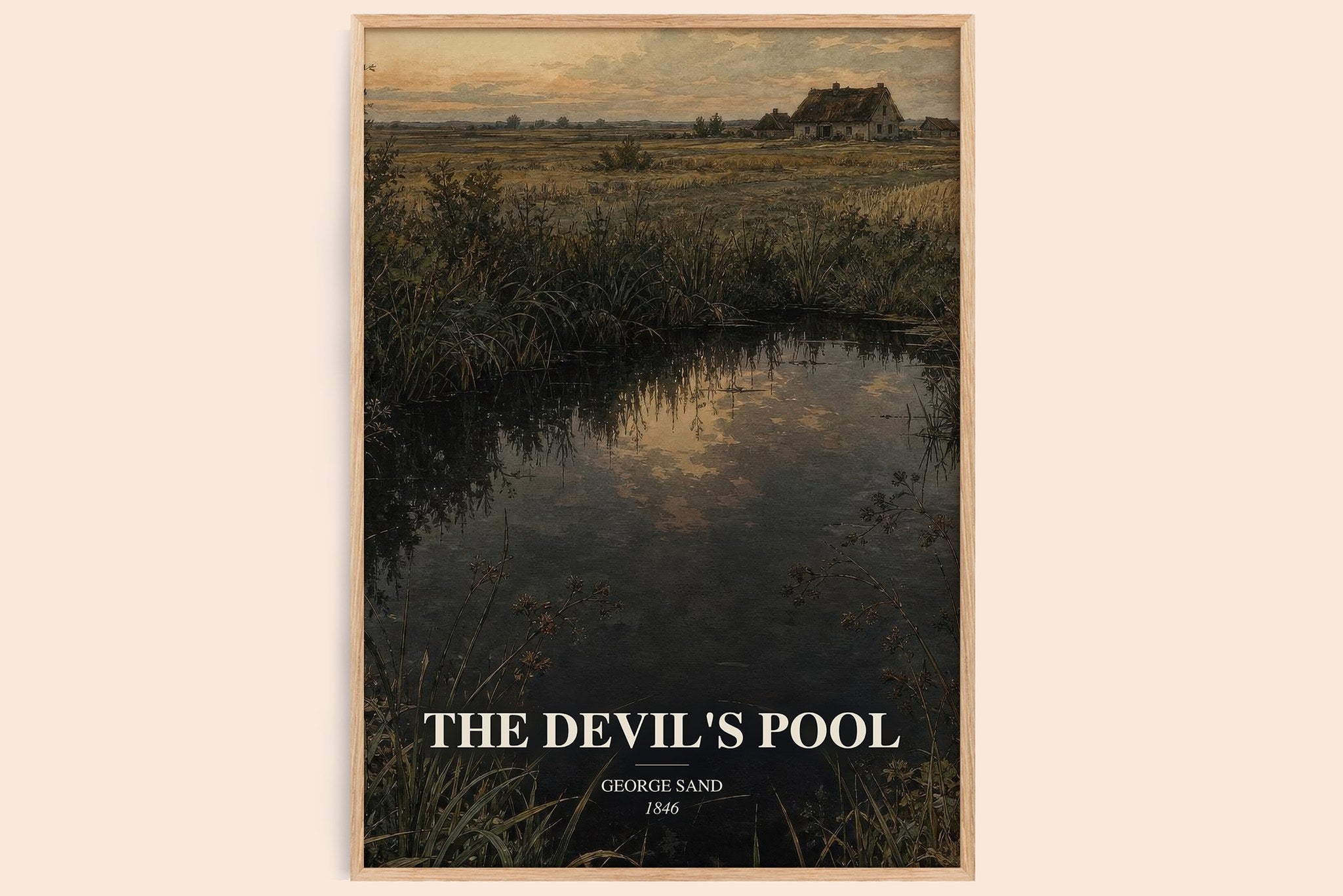 The Devil's Pool Book Watercolour Illustration by George Sand