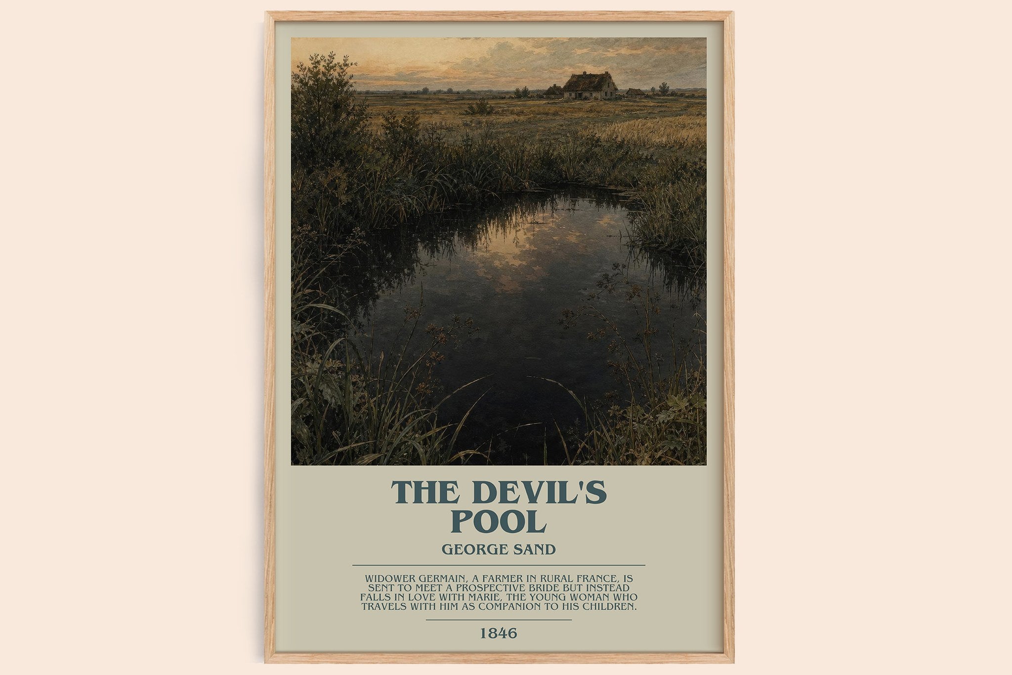The Devil's Pool Bookish Wall Art by George Sand