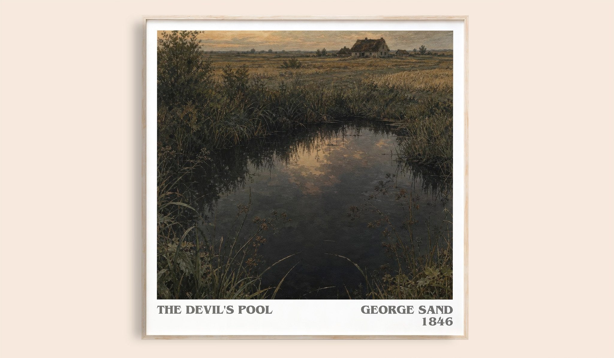 The Devil's Pool Literary Art Print by George Sand
