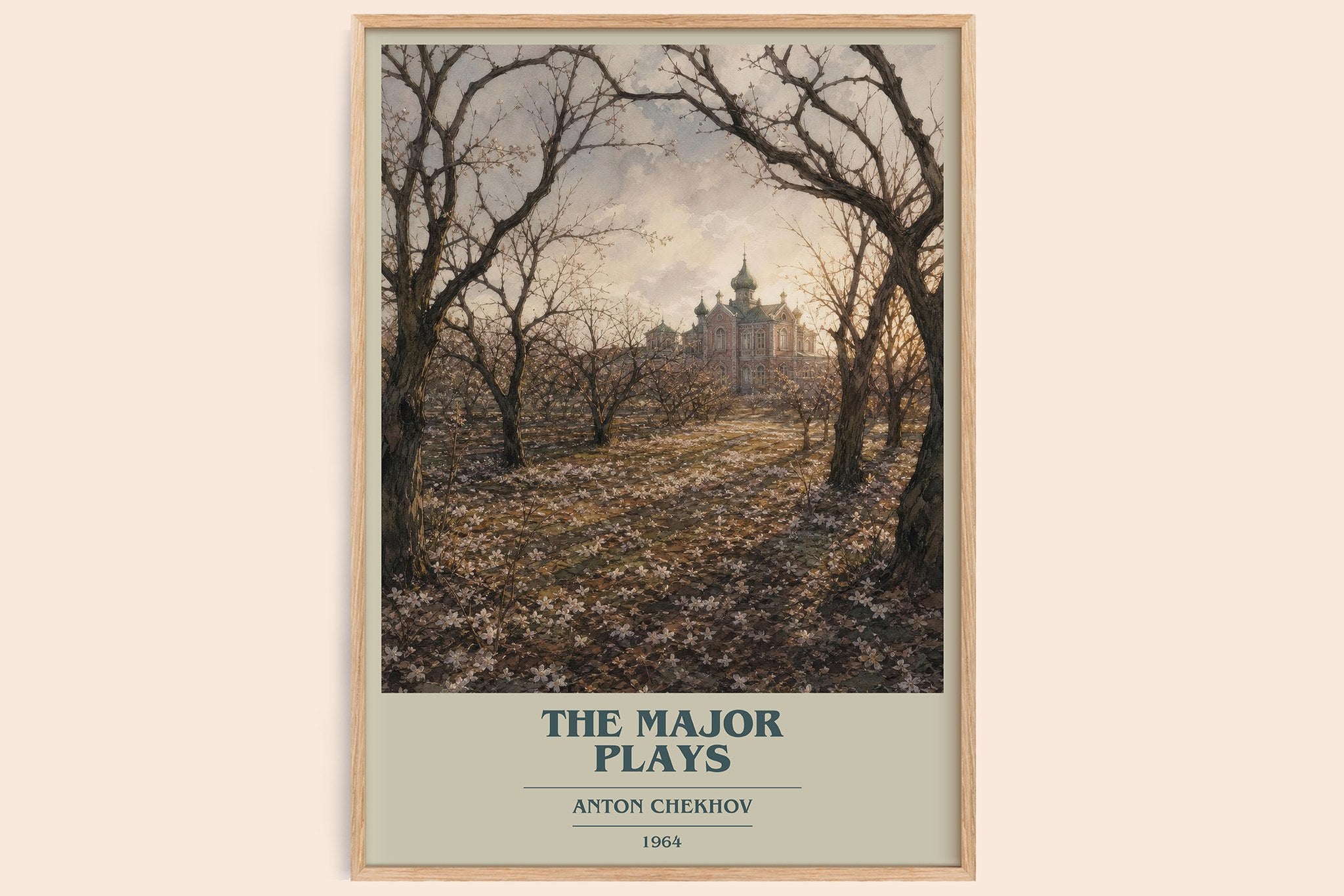 The Major Plays Book Cover Poster by Anton Chekhov