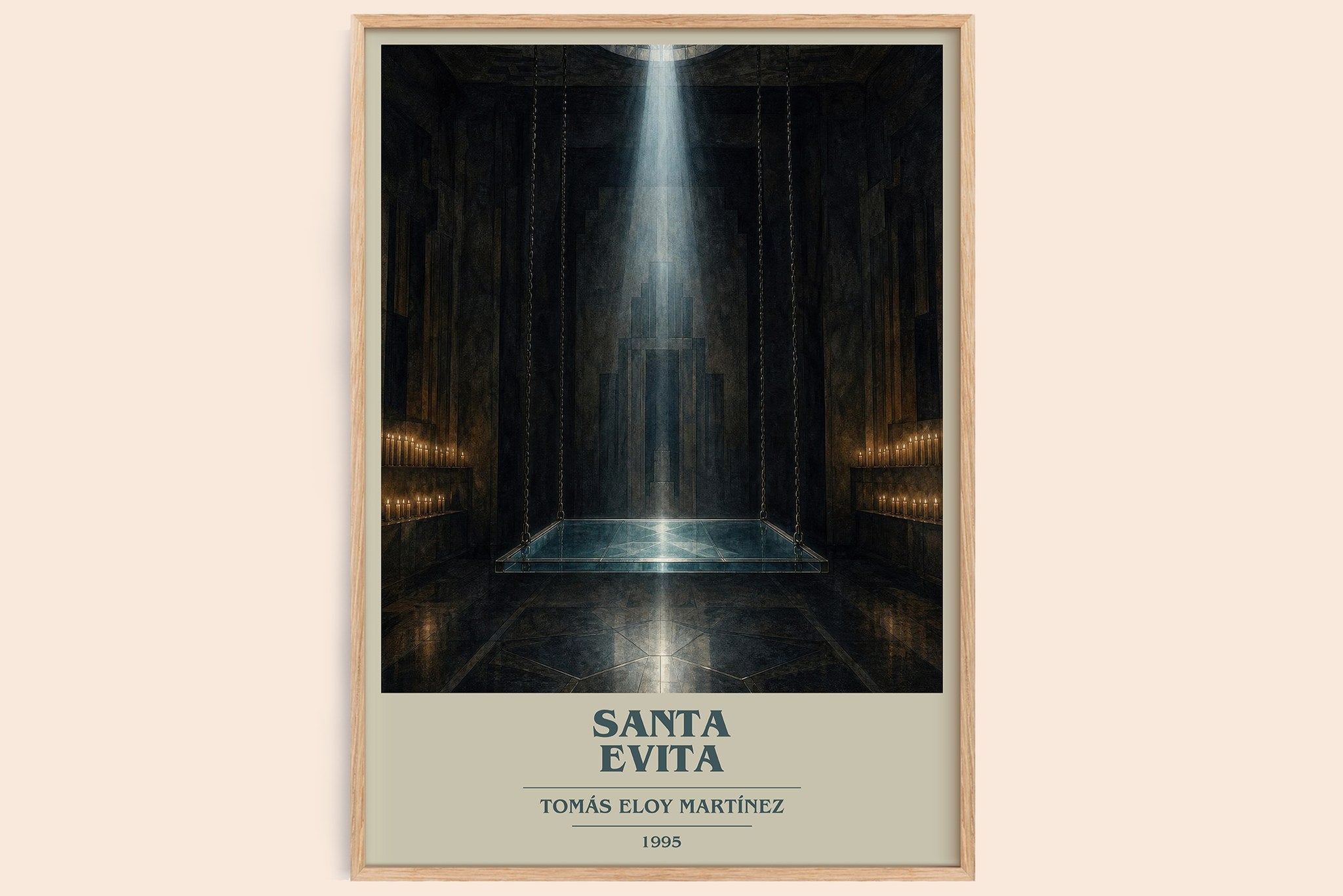 Santa Evita Book Cover Poster by Tomás Eloy Martínez