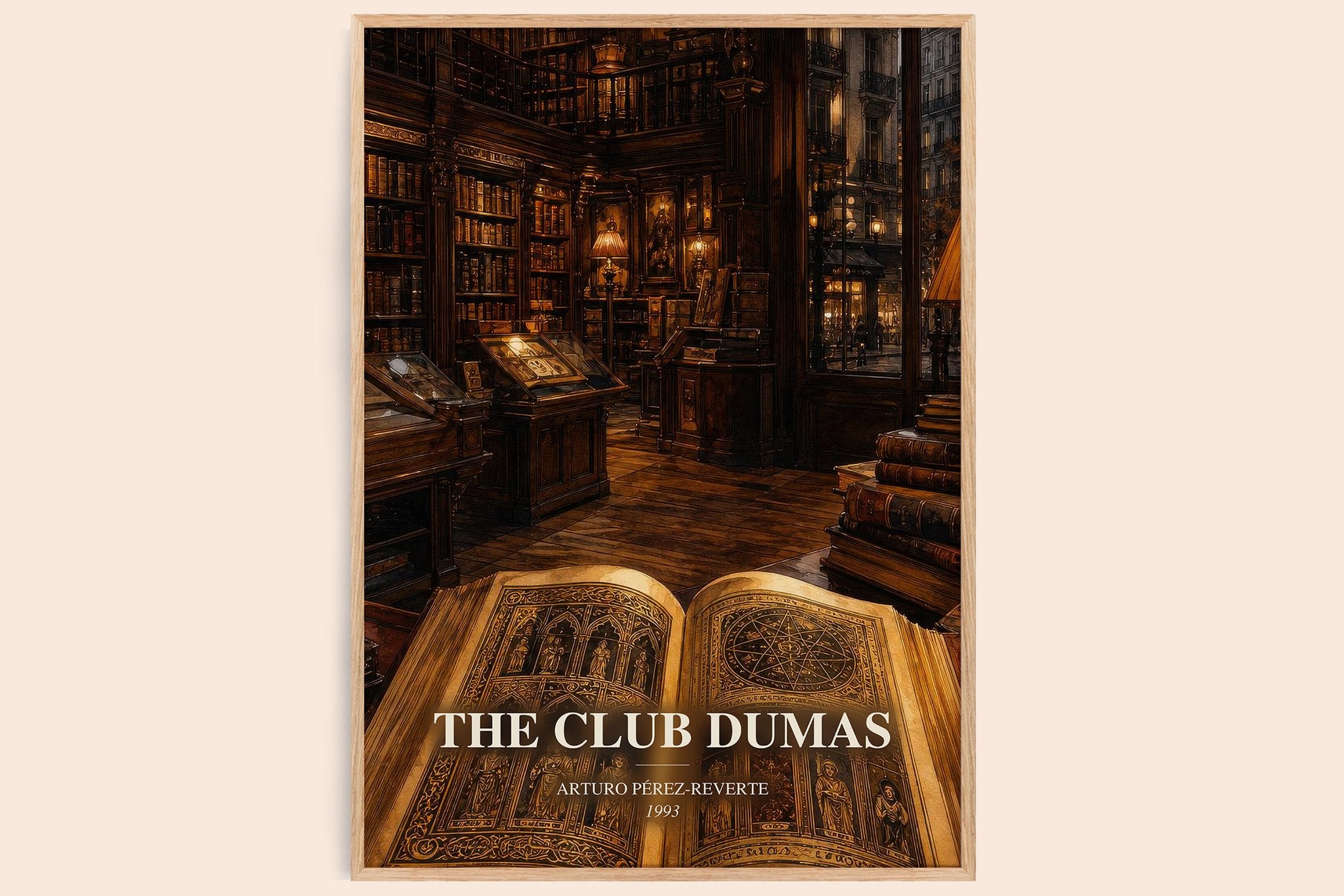 The Club Dumas Book Watercolour Illustration by Arturo Pérez-Reverte