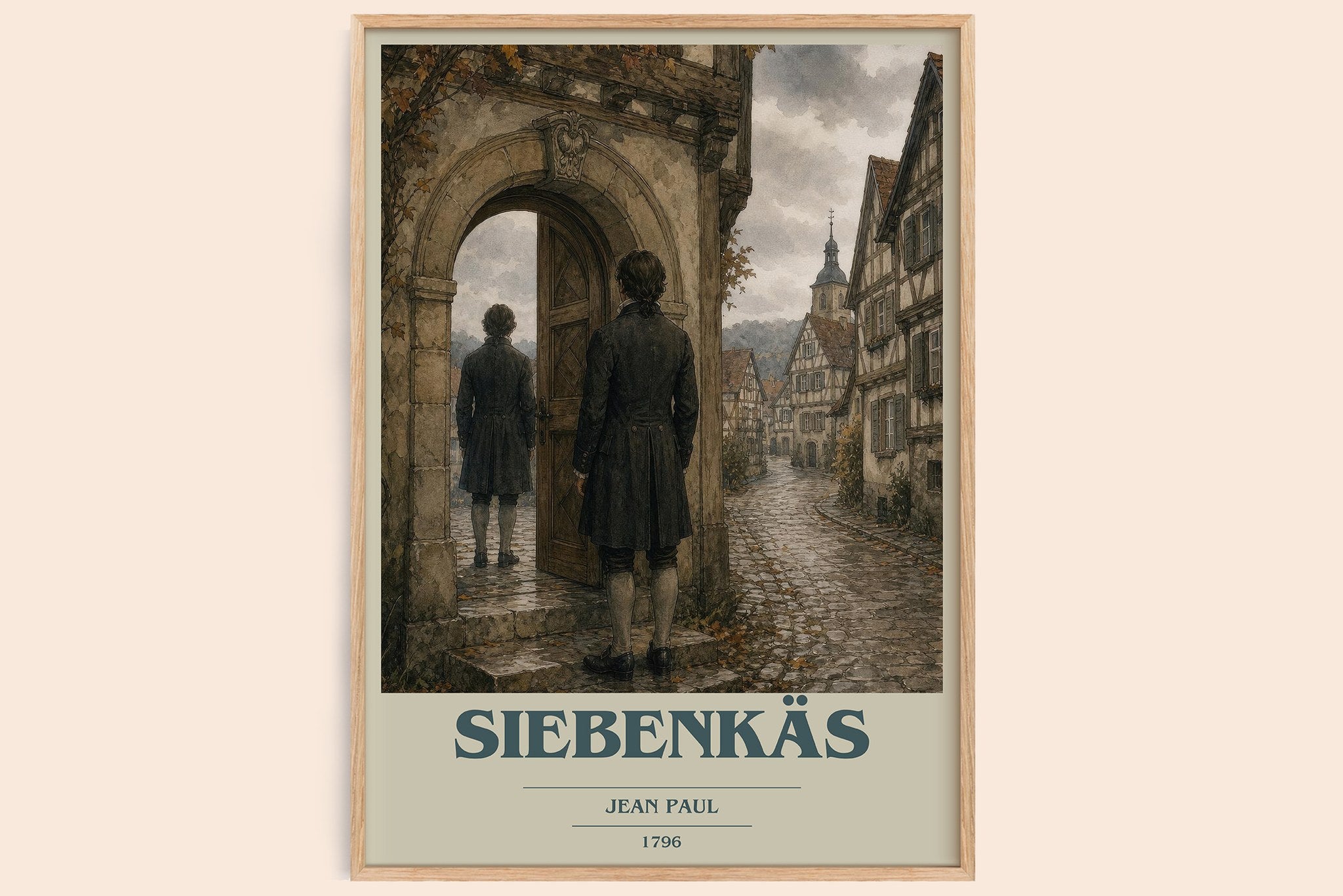 Siebenkäs Book Cover Poster by Jean Paul