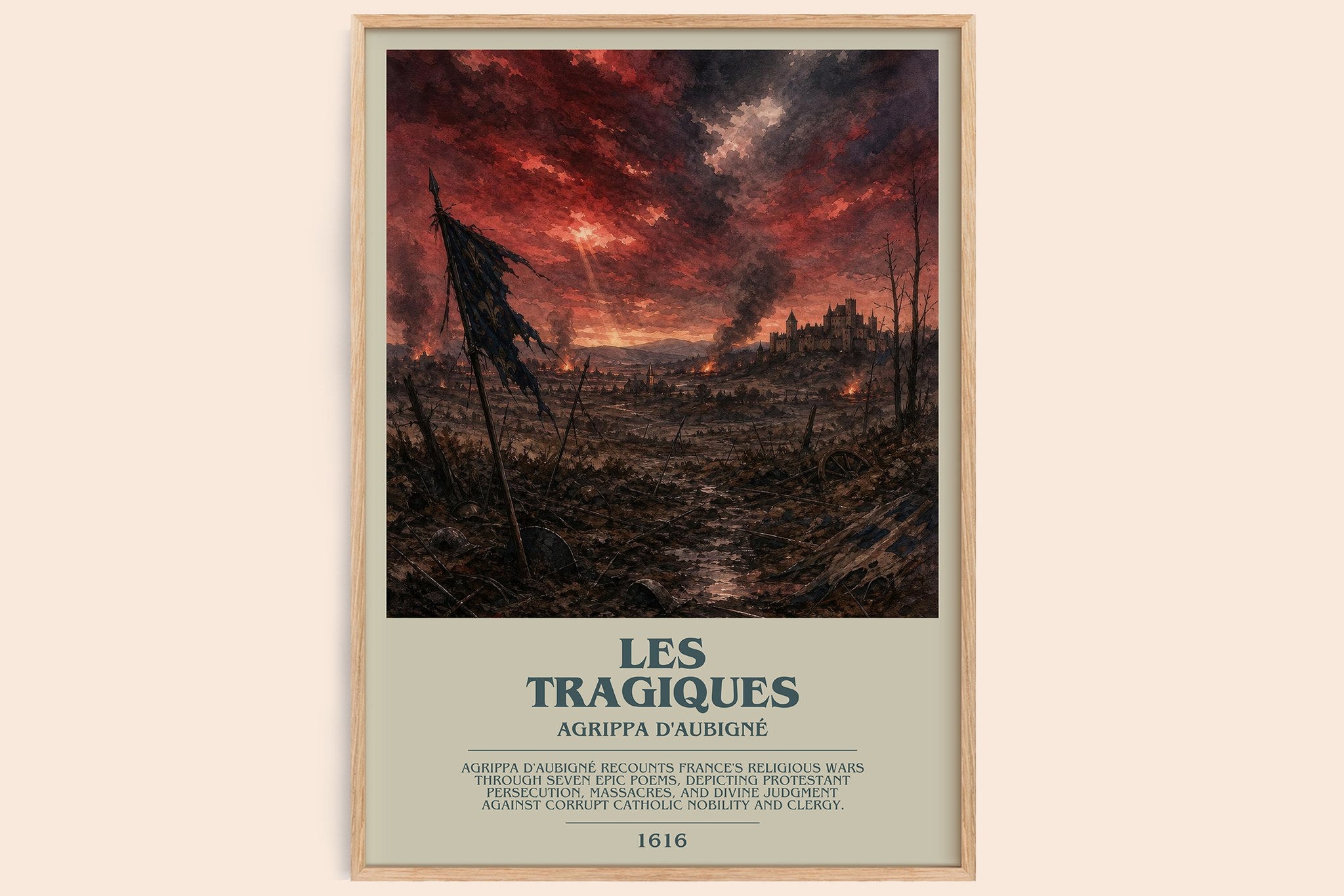 Les Tragiques Bookish Wall Art by Agrippa d'Aubigné