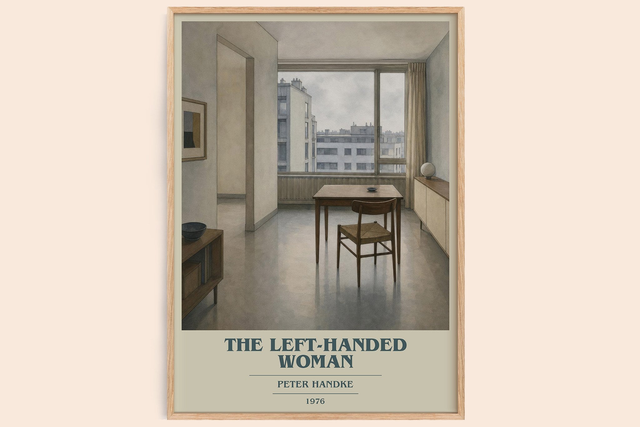 The Left-Handed Woman Book Cover Poster by Peter Handke
