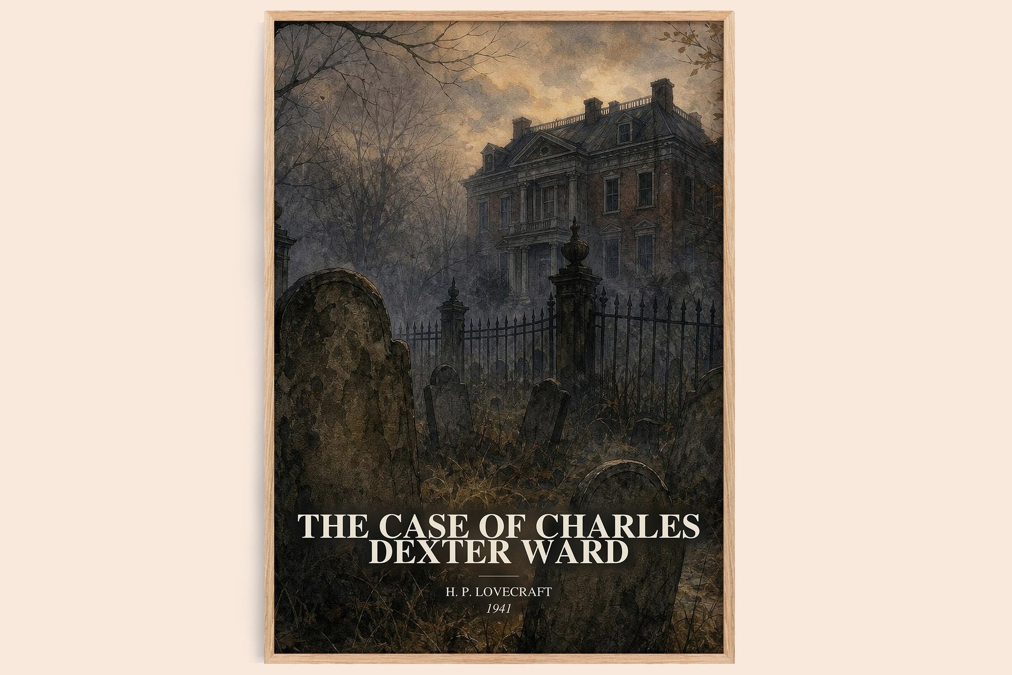 Case Of Charles Dexter Ward Book Watercolour Illustration by H. P. Lovecraft