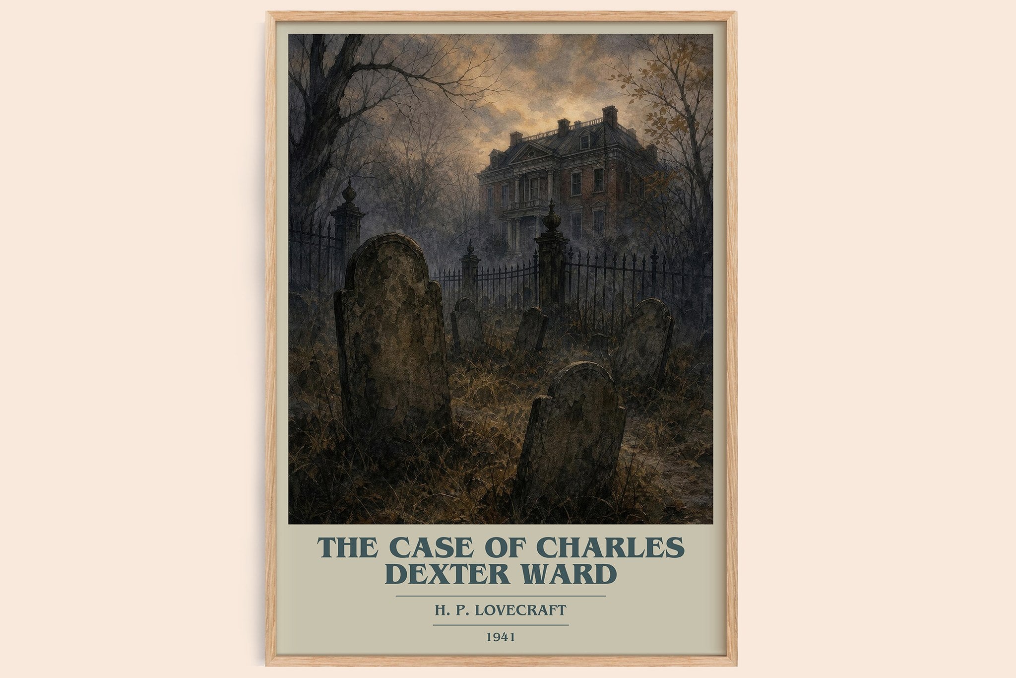 The Case Of Charles Dexter Ward Book Cover Poster by H. P. Lovecraft