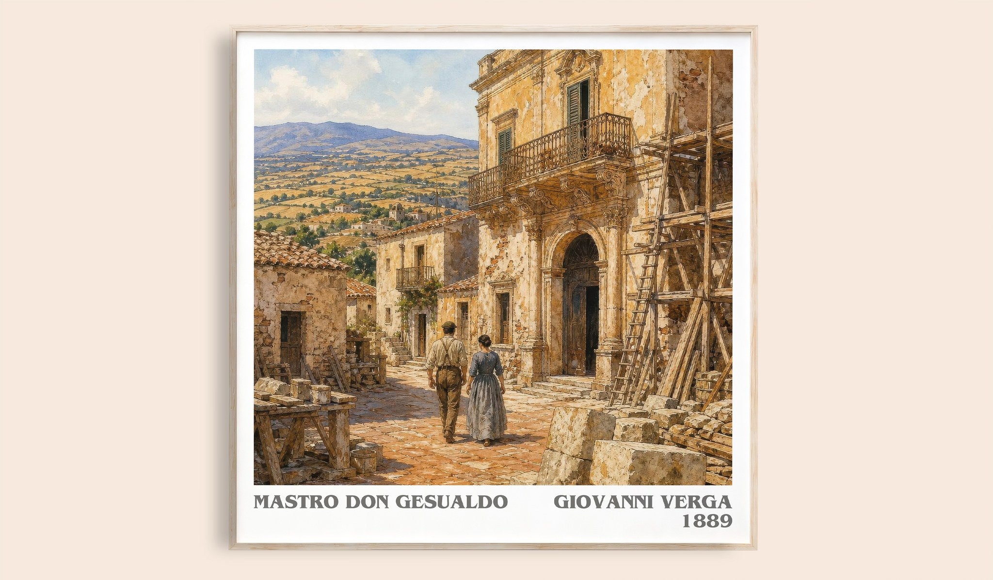 Mastro Don Gesualdo Literary Art Print by Giovanni Verga
