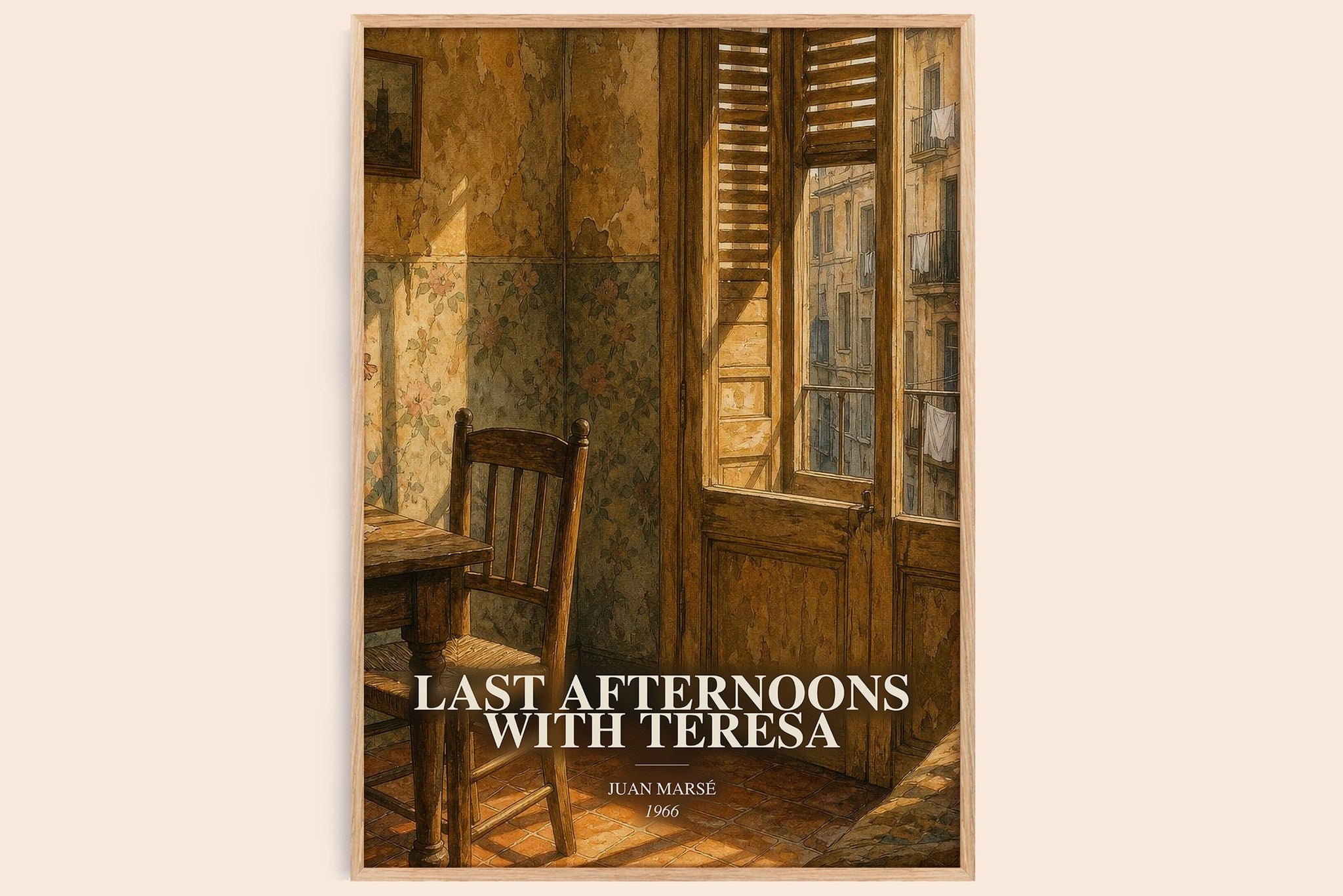 Last Afternoons With Teresa Book Watercolour Illustration by J. Marsé