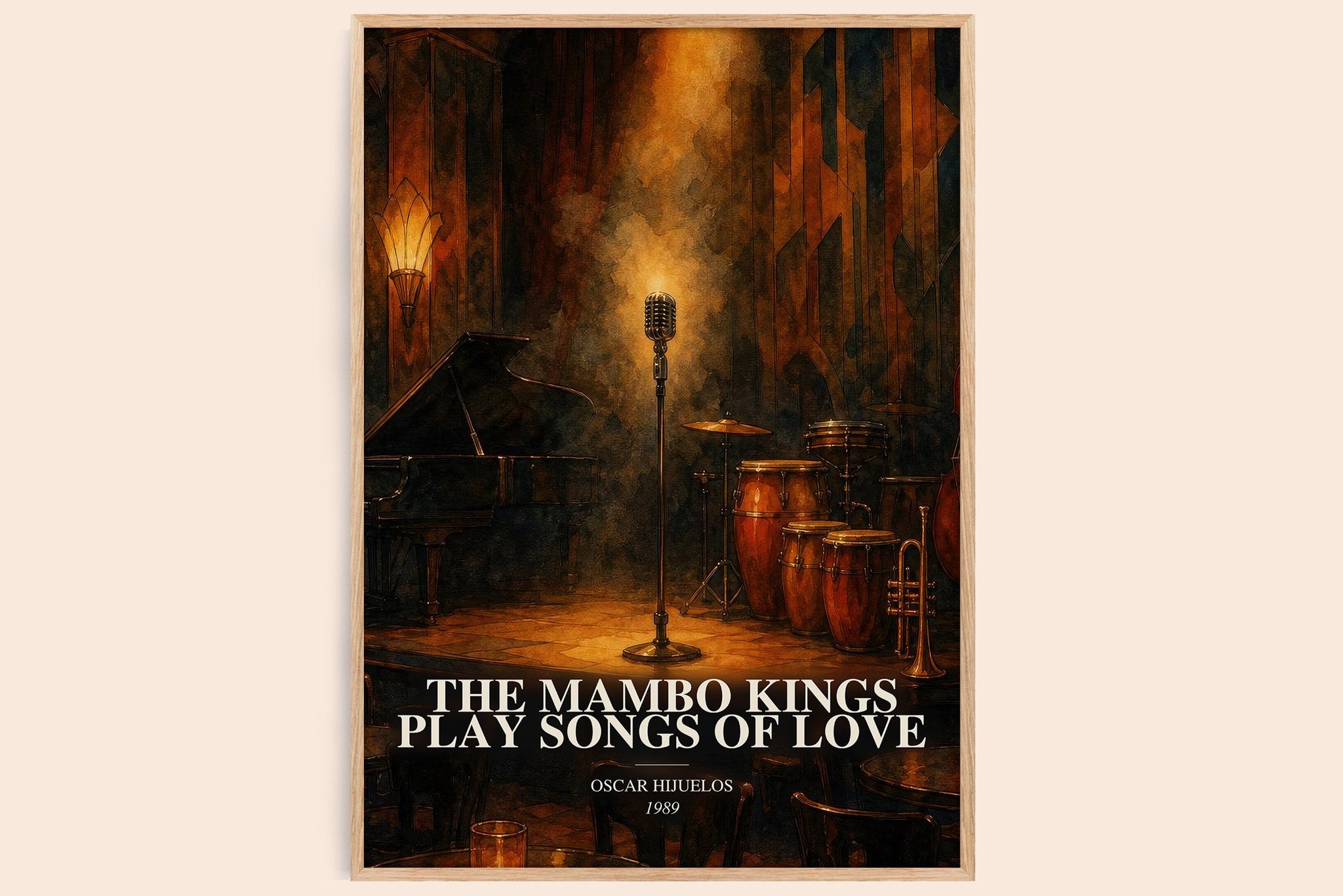 Mambo Kings Play Songs of Love Book Watercolour Illustration by Oscar Hijuelos