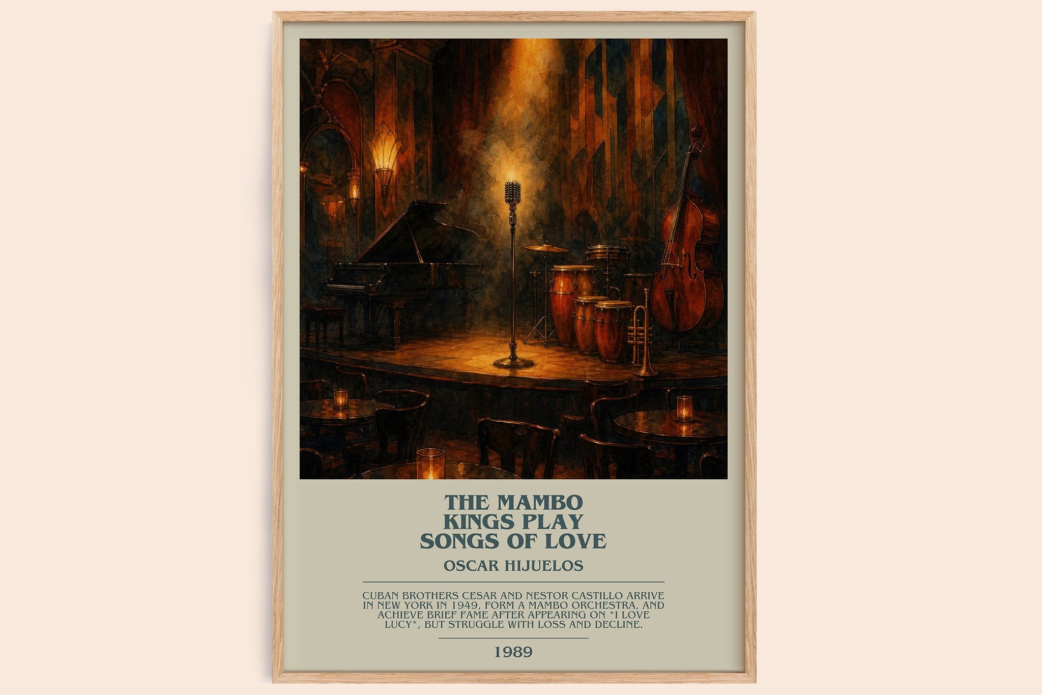 The Mambo Kings Play Songs of Love Bookish Wall Art by Oscar Hijuelos