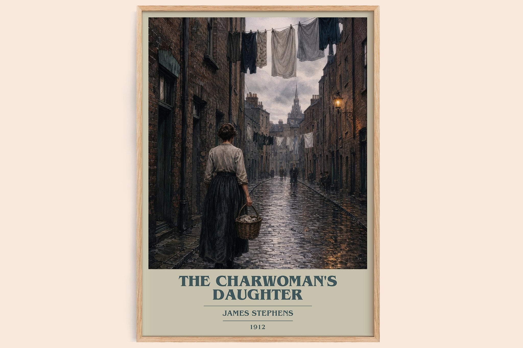 The Charwoman's Daughter Book Cover Poster by James Stephens