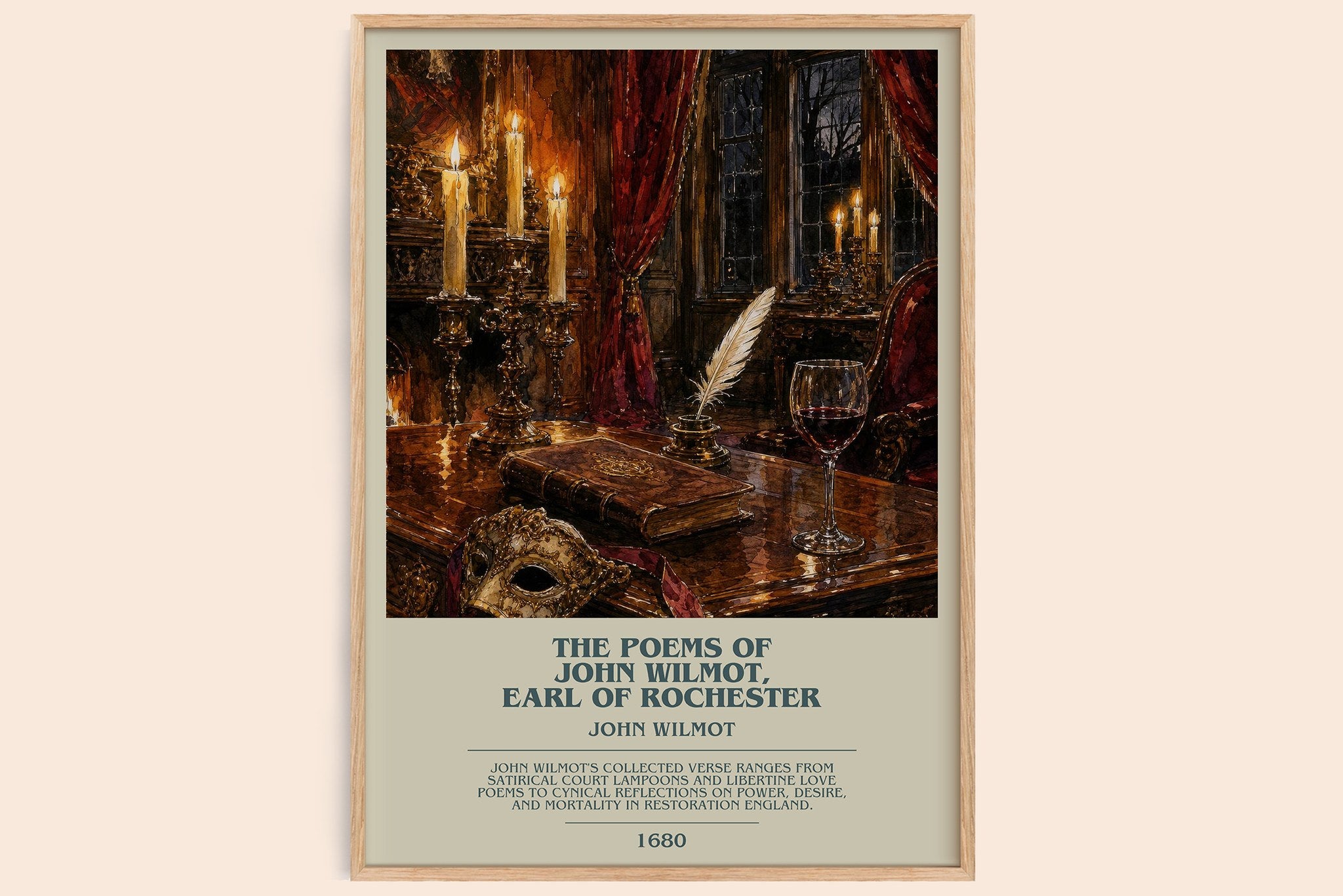 Poems Of John Wilmot, Earl Of Rochester Bookish Wall Art by J. Wilmot