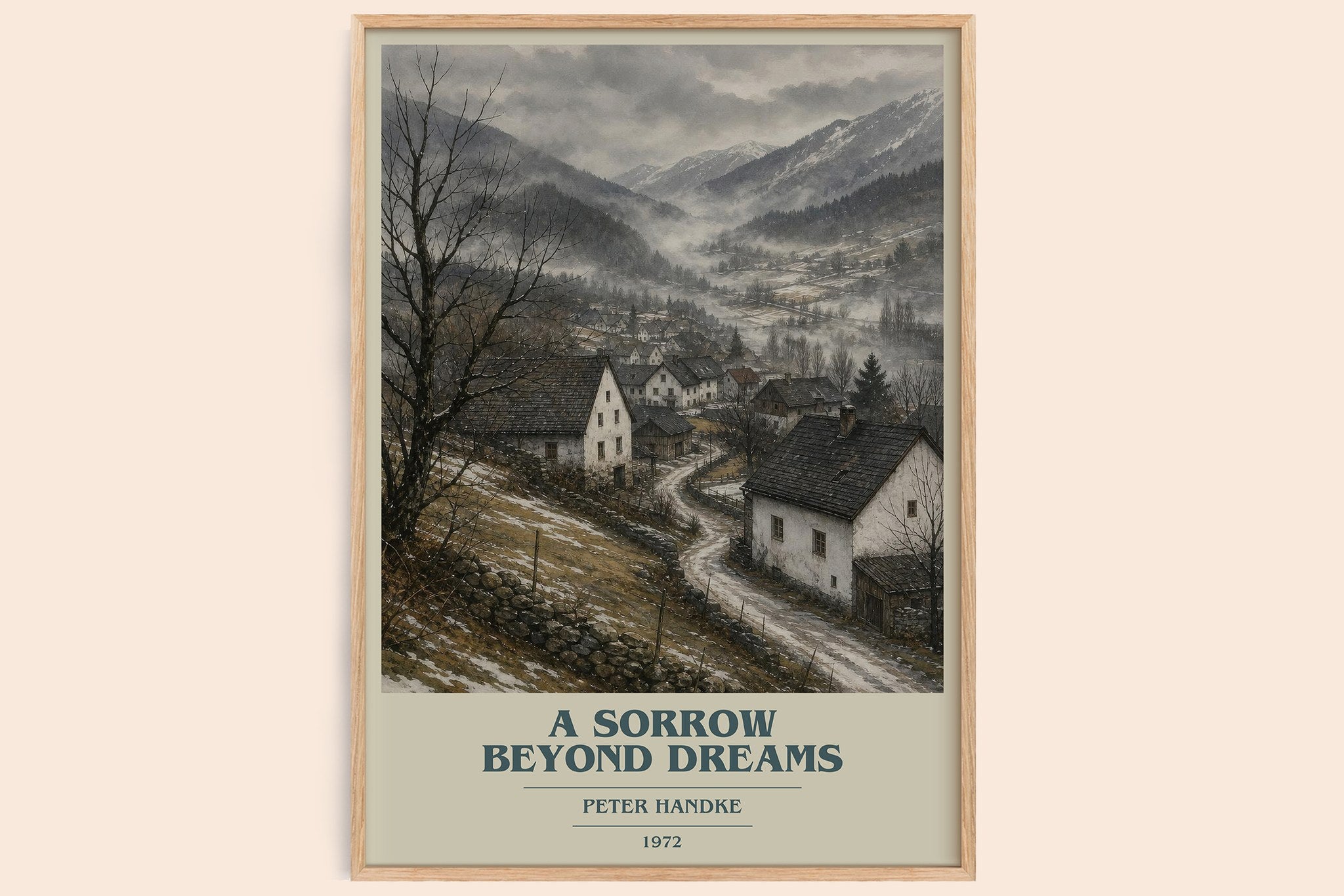 A Sorrow Beyond Dreams Book Cover Poster by Peter Handke