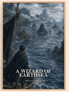 Wizard Of Earthsea Book Watercolour Illustration by Ursula K. Le Guin