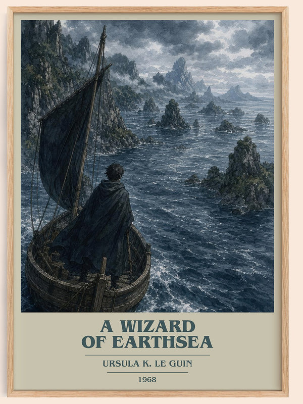A Wizard Of Earthsea Book Cover Poster by Ursula K. Le Guin
