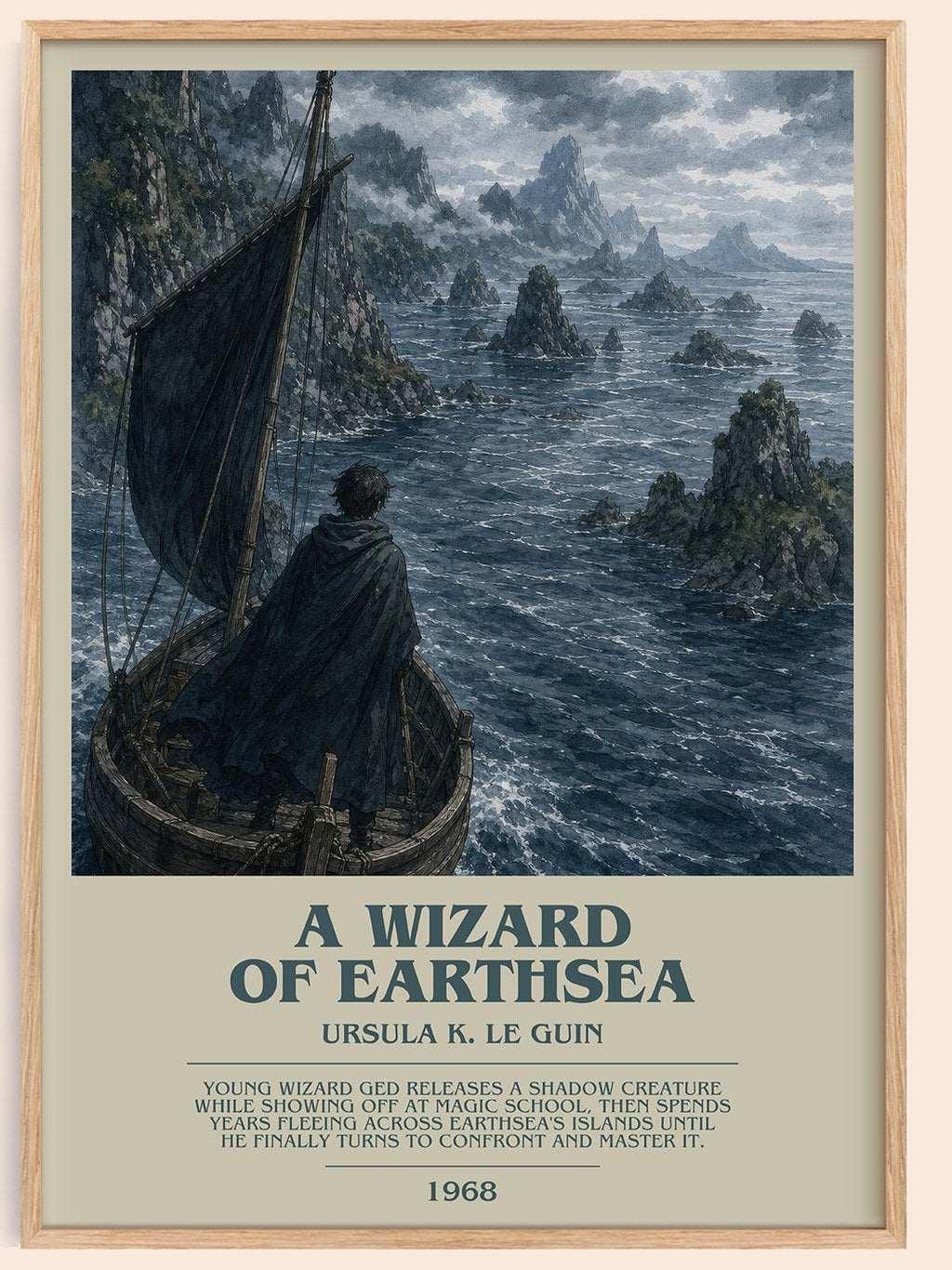 A Wizard Of Earthsea Bookish Wall Art by Ursula K. Le Guin