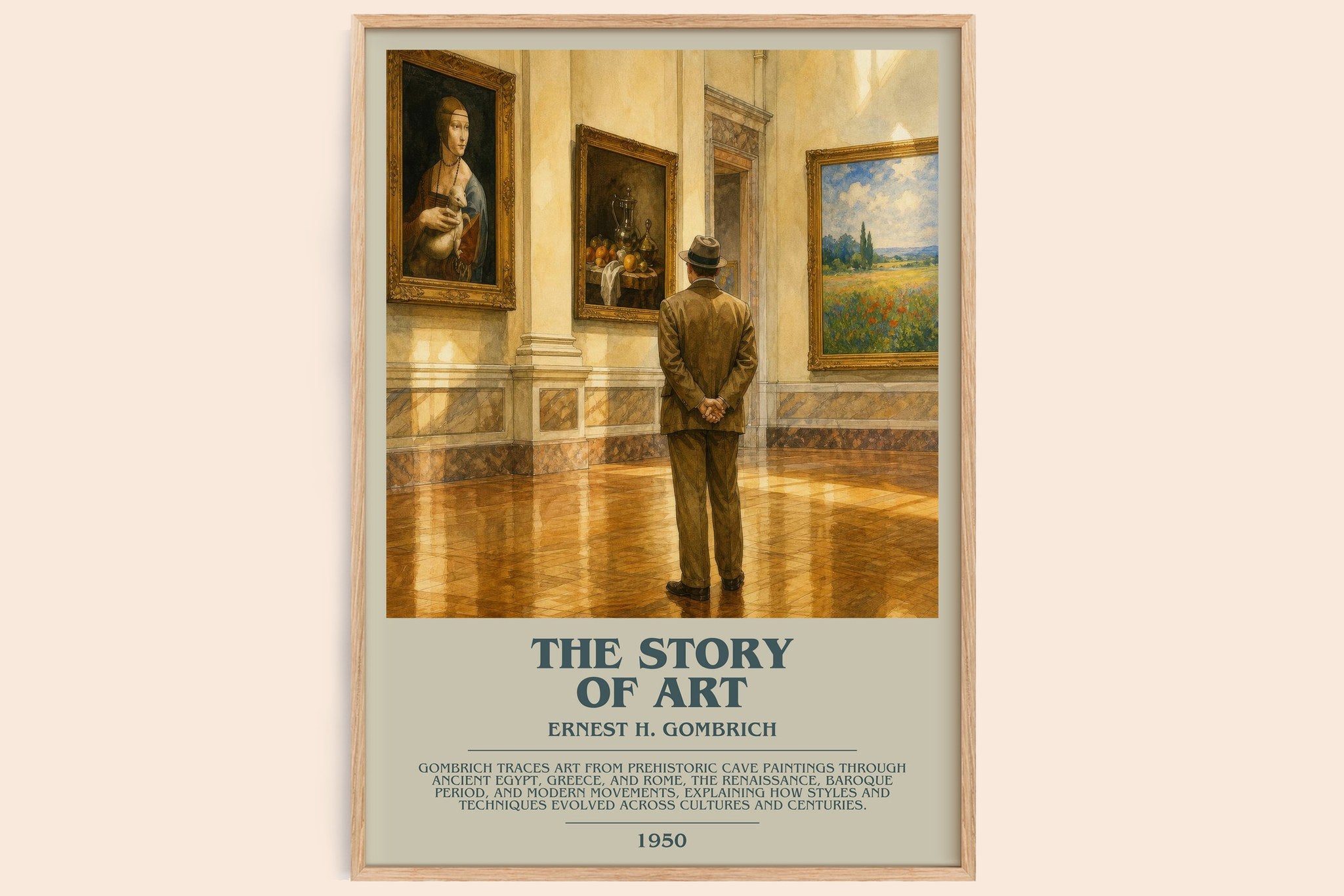The Story of Art Bookish Wall Art by Ernest H. Gombrich