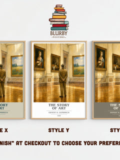 The Story of Art book cover print framed by window – literary home decor
