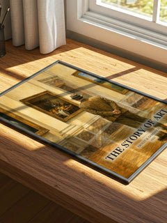 The Story of Art watercolour book poster framed on wall – __new__:educational wall art