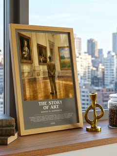 The Story of Art bookish poster colour and style options – Ernest H. Gombrich book art