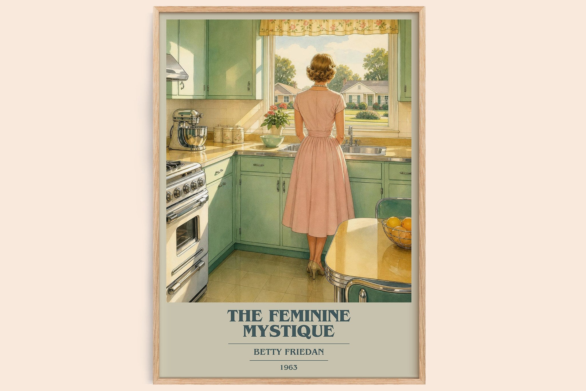 The Feminine Mystique Book Cover Poster by Betty Friedan