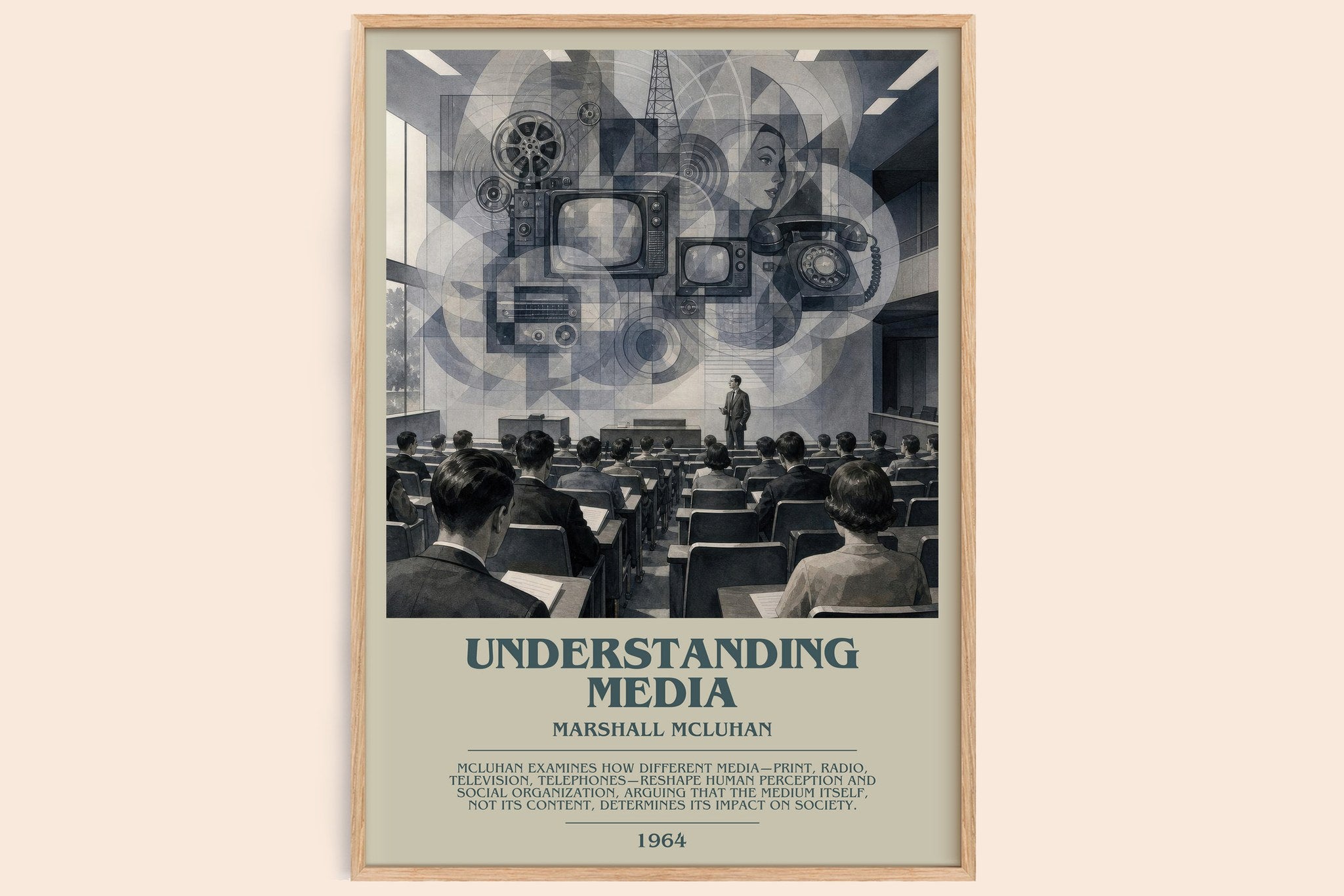 Understanding Media Bookish Wall Art by Marshall McLuhan
