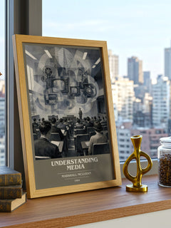 Understanding Media book cover poster colour and style options – Marshall McLuhan book art