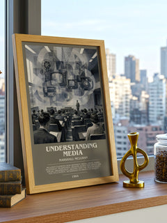 Understanding Media bookish poster colour and style options – Marshall McLuhan book art