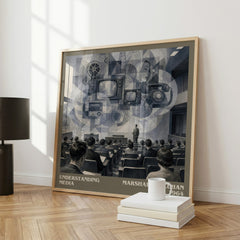 Understanding Media literary art print colour and style options – Marshall McLuhan book art