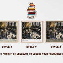 Capitalism and Freedom literary print framed by window – literary home decor