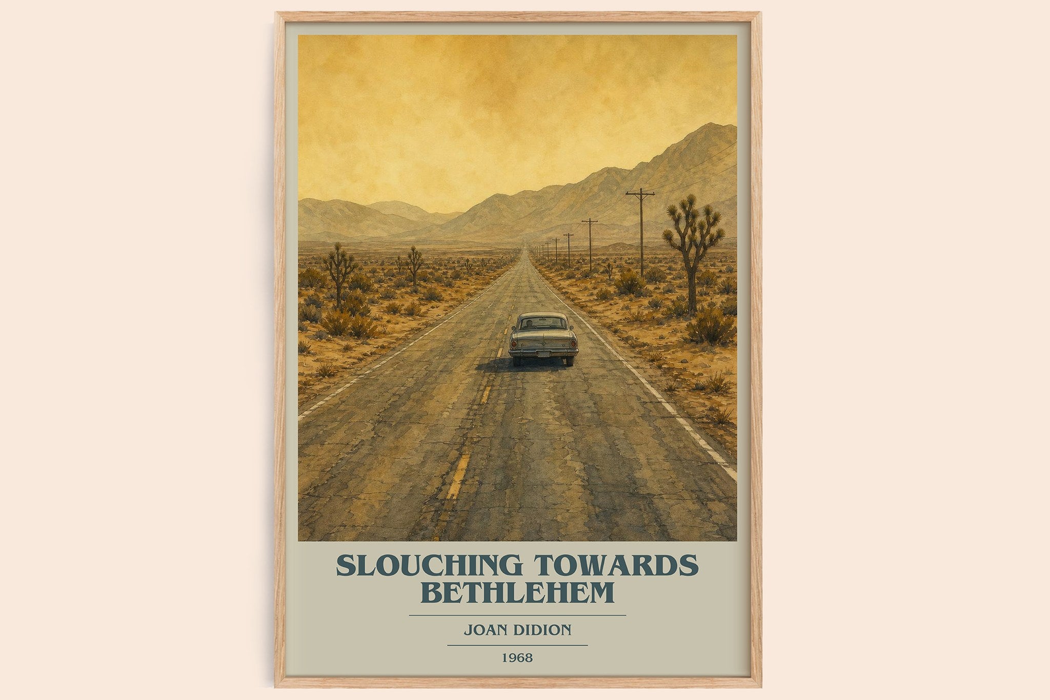 Slouching Towards Bethlehem Book Cover Poster by Joan Didion